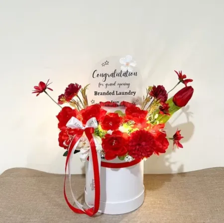 Bloom Box Akrilik Ucapan Grand Opening Karanglewas Purwokerto